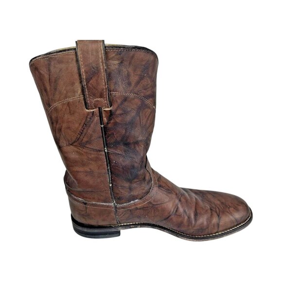 JUSTIN Boots Men\'s 9.5 Roper 3162 Jackson Deerlite Cowboy Western Leather main image 8